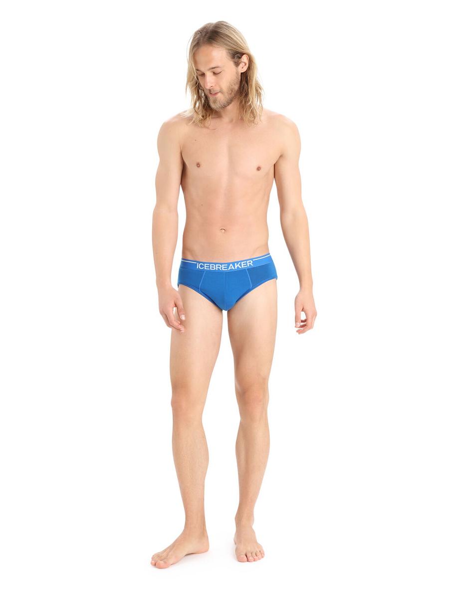 Sous Vêtement Icebreaker Merino Anatomica Briefs Homme Bleu | FR 1296ZUTG